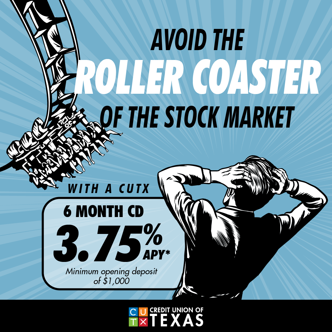 Graphic showing that CD Rates are more predictable than the stock market